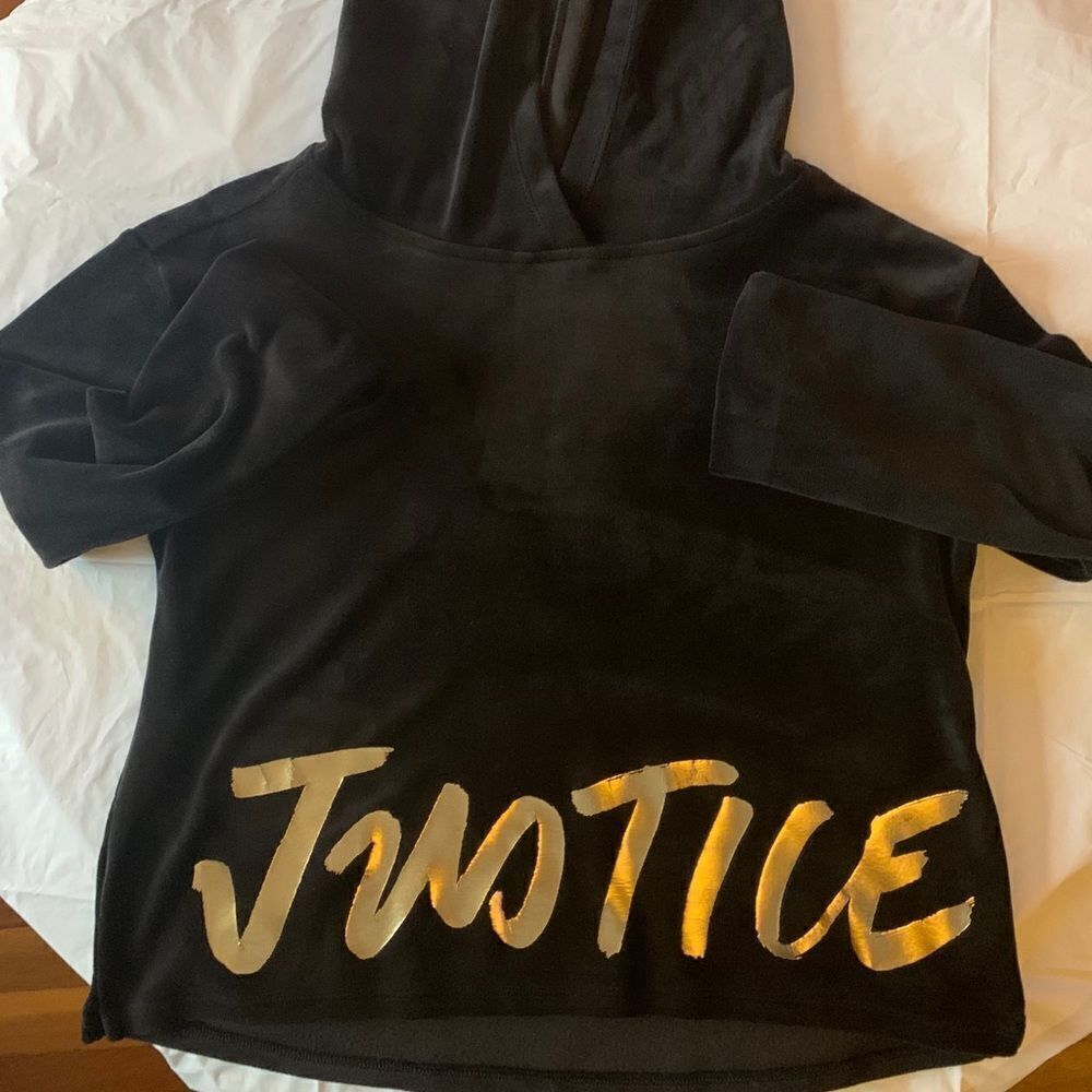 Justice Velvet Hoodie Size 12